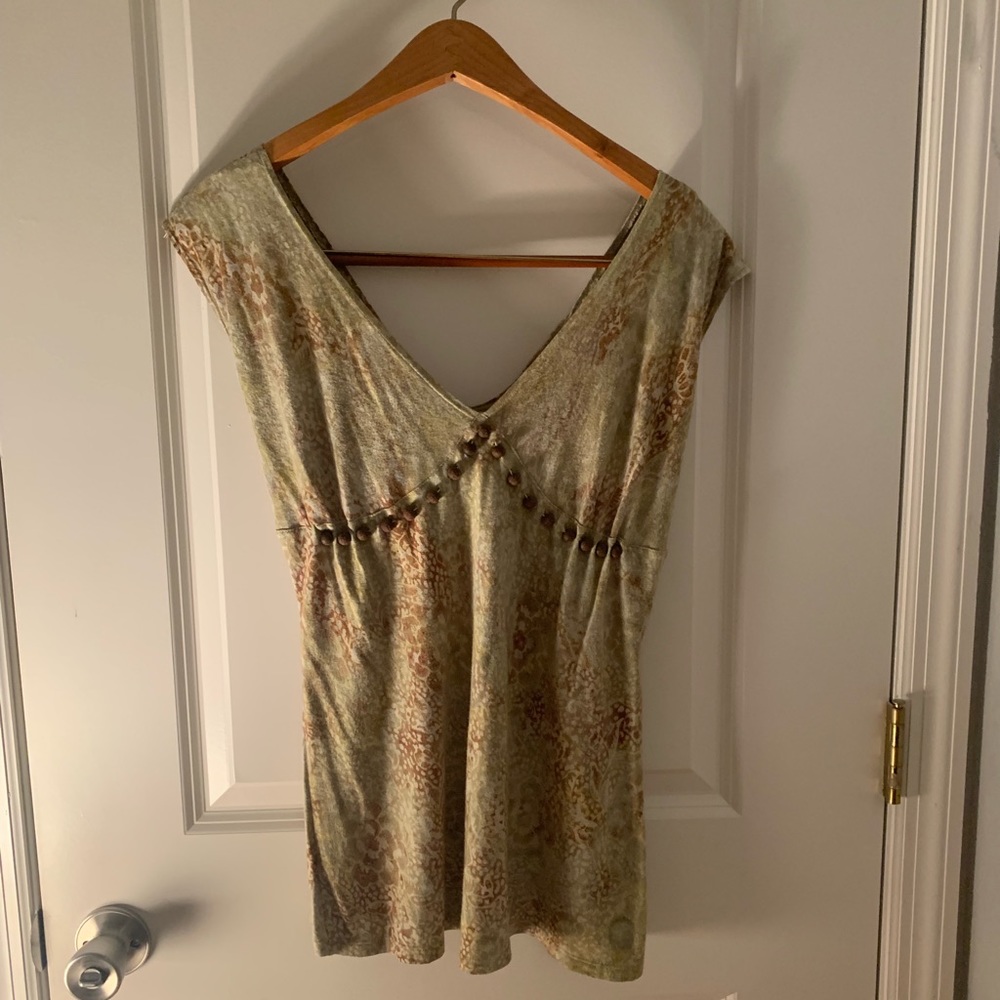 Embellished Batik Top